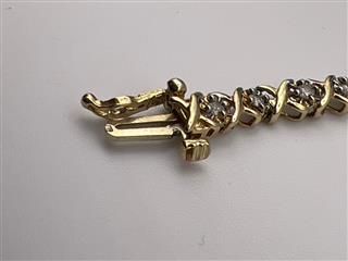 10K Diamond Tennis Bracelet 7